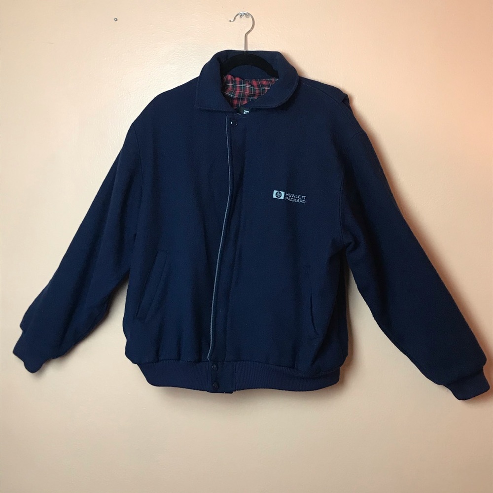 Vintage 90s Hewlett Packard Wool Jacket Xl